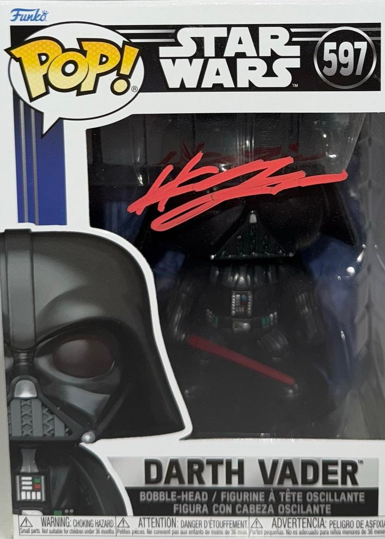Hayden Christensen Signed Funko Pop #597 "Darth Vader" (Star Wars) - JSA COA
